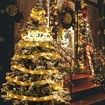 10M 100 LED Christmas Ribbon Lights - Colored Xmas Lighted Ribbon for Christmas Tree Decorations and Holiday Bow Fairy String Lights