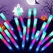 16 Pack Foam Glow Sticks Bulk,3 Modes Flashing LED Light Sticks Glow in The Dark Party Supplies Light Up Toys for Parties,Concerts,Christmas,Halloween