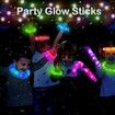 24 Pack Light up Pop Tubes,Glow Sticks Toddler Sensory Toys,Kids Glow in Dark Party Favor Supplies Decoration