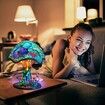 Mushroom Table Lamp,  Hight Stained Glass Plant Series Night Light for Bedroom Living Room Home Office