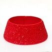 40*60*20cm Red Sequins Christmas Tree Collar Sparkly Round Ring Embroidered Christmas Tree Base Basket for Christmas New Year Home Shiny Ornaments