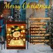 Solar Power Lighted Garden Flag LED Christmas Snowman Garden Flag for Outside Garden Flags Outdoor Flag 45x30cm