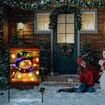 Solar Power Lighted Garden Flag LED Christmas Snowman Garden Flag for Outside Garden Flags Outdoor Flag 45x30cm