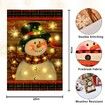Solar Power Lighted Garden Flag LED Christmas Snowman Garden Flag for Outside Garden Flags Outdoor Flag 45x30cm