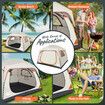 6 Person Camping Tent Family Cabin Instant Auto Beach Sun Shade Shelter Dome Weatherproof Outdoor Hiking Fishing Changing Room 305x274x200cm