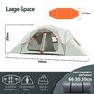 10 Person Tent Beach Camping Auto Instant Family Sun Shade Fishing Shelter Dome Cabin Outdoor Party Travel Sleep Waterproof 550x275x200cm