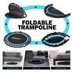 Genki Trampoline Rebounder Bounce Jumping Rebounding Bungee Exercise Home Gym Fitness Equipment Indoor Round Outdoor Adjustable Handlebar 48 Inch