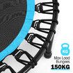 Genki Trampoline Rebounder Bounce Jumping Rebounding Bungee Exercise Home Gym Fitness Equipment Indoor Round Outdoor Adjustable Handlebar 48 Inch