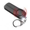 Safety Siren Keychain Loud Alarm for Women Protection, Self Defense Safesound Personal Alert Device with LED Light, Black
