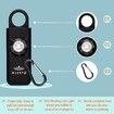 Personal Safety Birdie Alarm with Wrist Lanyard, Police Recommended 130 dB Protection Siren Black