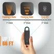 USB Rechargeable Personal Alarm Keychain for Women Protection, Safety 130 dB Self Defense Siren Sound Whistle with LED Light (Black)