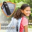 USB Rechargeable Personal Alarm Keychain for Women Protection, Safety 130 dB Self Defense Siren Sound Whistle with LED Light (Black)