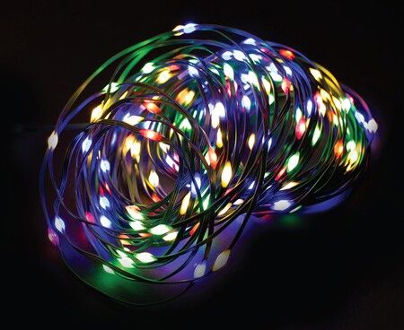 Stockholm Christmas Lights Solar Fairy Lights Easy-wrap Flexi Multi Colour Memory Hold Function. 200 LEDs in Totall Unique Flexi Cable