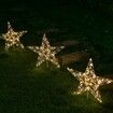 Stockholm Christmas Lights Path Lights Starry Wire Star Light Warm White 7 Flashing Effects and Steady Glow Memory Controller 5m Lead Wire 300 LEDs