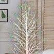 Stockholm Christmas Lights Xmas Tree LED Dazzling Birch Tree 1.8m Multi Colour