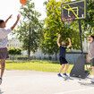 Genki Pro Basketball Stand System 2.45m to 3.05m Hoop Ring Backboard Net Height Adjustable Equipment Kids Adults