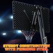 Genki Pro Basketball Stand System 2.45m to 3.05m Hoop Ring Backboard Net Height Adjustable Equipment Kids Adults