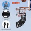 Basketball Ring Hoop Ball Returner Rebounder Return System Attachment Training Equipment Set for Kids Adults