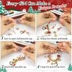 Advent Calendar Charm Jewelry DIY Bracelet Making kit 24 Days Christmas Countdown Calendar Best Gifts for Kids Girls