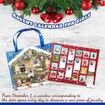 Christmas Jewelry Advent Calender Countdown Calendar DIY  Jewelry Kit for Women Girls, Include 22 Charm Beads, 2 Bracelets Chains (Blue)