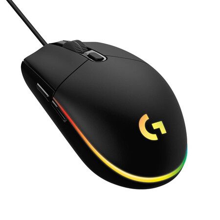 Logitech G102 Light Sync Gaming Wired Mouse with Customizable RGB Lighting, Light Weight (Black)