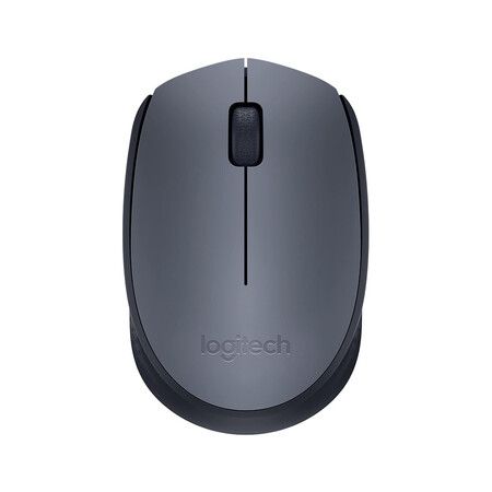 Logitech M170 Wireless Mouse, 2.4 GHz with USB Mini Receiver, Optical Tracking, Ambidextrous PC/Mac/Laptop - Grey