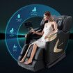 Homasa Massage Chair Massager Spa Full Body Massaging Machine Shiatsu Foot Back Neck Leg Head Relax Home Recliner Auto Shut Off