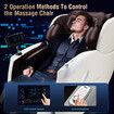 Homasa Massage Chair Massaging Spa Machine Full Body Massager Foot Shiatsu Neck Back Relax Leg Head Home Recliner Auto Shut Off