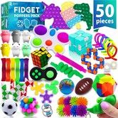 50 Pcs Fidget Pack, Party Favors Gifts for Kids, Adults and Autistics, Stress Relief Autism Sensory Toy