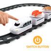 Sushi Train Set Rotating Table Food Train Battery Powered Electric Train Toy Under Christmas Tree Train Track White