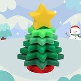 Baby Silicone Christmas Tree,Little Christmas Tree for Baby,Baby Christmas Tree (3.9 x 3.9 x 5.9 inches)