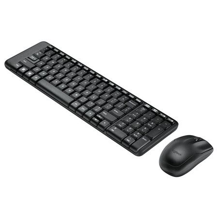 Logitech MK220 Wireless Keyboard and Mouse Combo for Windows, USB Receiver, Compatible with PC, Laptop