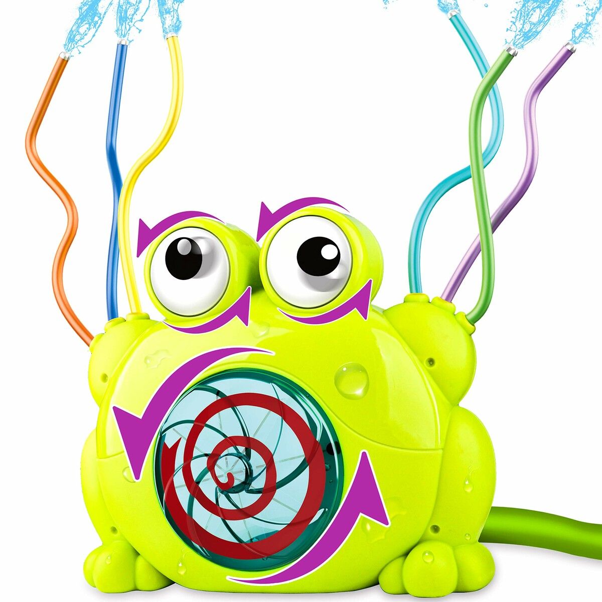 Water Sprinkler for Kids Frog Spray Sprinkler with Wiggle TubesKid  Yard and Summer Fun Activities