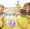 Outdoor Water Spray Sprinkler for Kids and Toddlers 3+ Years Old Boy Girl, Summer Outside Toys Backyard Games(Unicorn-Pink)