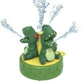 Outdoor Water Spray Sprinkler for Kids and Toddlers 3+ Years Old Boy Girl, Summer Outside Toys Backyard Games(Dinosaur-Dark Green)