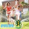 Outdoor Water Spray Sprinkler for Kids and Toddlers 3+ Years Old Boy Girl, Summer Outside Toys Backyard Games(Dinosaur-Dark Green)