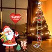 2M LED USB POWERED Christmas Lights Outdoor Christmas Decorations Climbing Santa Claus Bell Decorations Lights Indoor Window,christmas Tree Decor