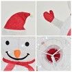 30x70cm Lighted Christmas Snowman, 40-LED Lighted, Battery Operated Lawn Decoration  Christmas Decorations Indoor Outdoor