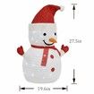 30x70cm Lighted Christmas Snowman, 40-LED Lighted, Battery Operated Lawn Decoration  Christmas Decorations Indoor Outdoor