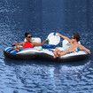 Bestway Floating Island Pool Float Tubes 2 Man River Tube Water Raft Inflatable Watersport Rapid Rider Double Innertube Lake Lounger with Cooler