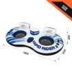 Bestway Floating Island Pool Float Tubes 2 Man River Tube Water Raft Inflatable Watersport Rapid Rider Double Innertube Lake Lounger with Cooler