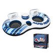 Bestway Floating Island Pool Float Tubes 2 Man River Tube Water Raft Inflatable Watersport Rapid Rider Double Innertube Lake Lounger with Cooler