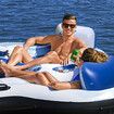 Bestway 4 Person Inflatable Floating Island 2.57m x 2.57m River Tubes Lounges Coolers Watersport Floats