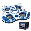 Bestway 4 Person Inflatable Floating Island 2.57m x 2.57m River Tubes Lounges Coolers Watersport Floats