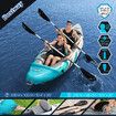 Bestway 2 Man Inflatable Kayak Blow Up Kayaking Boat Water Sport Paddling Canoe Raft Fishing Two Person with Hand Pump Paddles Carry Bag