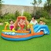 Bestway Inflatable Pool 265x265x104 cm Lava Lagoon Oval Inflatable Play Water Fun Park With Slide kids Outdoor