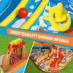 Bestway Inflatable Pool 265x265x104 cm Lava Lagoon Oval Inflatable Play Water Fun Park With Slide kids Outdoor