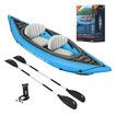 Bestway Inflatable Kayak 3.31 m x 88cm Blow up Canoe Watercraft Boat Cove Champion 2 Paddles Blue