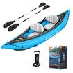 Bestway Inflatable Kayak 3.31 m x 88cm Blow up Canoe Watercraft Boat Cove Champion 2 Paddles Blue