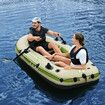 Bestway 2 Man Inflatable Boat Blow Up Fishing Rowing Rafting Water Sport Paddling Floating Air Canoe Diving River Raft with Oars Hand Pump Carry Bag